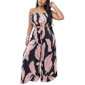 Two Piece Sets for Women Summer Outfits Crop Tops and Wide Leg Pants Sets Sexy Jumpsuits Vacation Outfits with Pockets