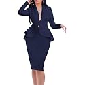 MorwenVeo Two Piece Skirt Suit Sets for Women Business Casual Outfits