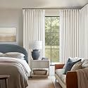 TWODRAPES Natural Pinch Pleated Linen Curtain Panels 96 Inches Long