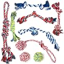 TwoEar Dog Rope Toy 9 Pack - Puppy Teething Toys for Small Medium Breed