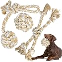 TwoEar Dog Rope Toys for Large Dogs - 3 Pack Dog Chew Toys