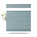 TWOPAGES Linen Top Down Bottom Up Roman Shades for Windows, Everglade Teal