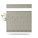 TWOPAGES Linen Top Down Bottom Up Roman Shades for Windows, Pure Cashmere