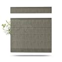TWOPAGES Liz Linen Top Down Bottom Up Roman Shades for Windows, Sepia