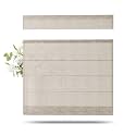 TWOPAGES Liz Linen Top Down Bottom Up Roman Shades for Windows, Birch