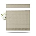 TWOPAGES Liz Linen Top Down Bottom Up Roman Shades for Windows, Grey Beige