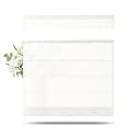 TWOPAGES Liz Linen Top Down Bottom Up Roman Shades for Windows,Ivory White