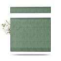 TWOPAGES Liz Linen Top Down Bottom Up Roman Shades for Windows, Peacock