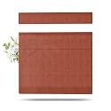 TWOPAGES Liz Linen Top Down Bottom Up Roman Shades for Windows, FireBrick