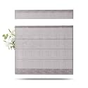 TWOPAGES Liz Linen Top Down Bottom Up Roman Shades for Windows, Rock Grey