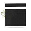 TWOPAGES Liz Linen Top Down Bottom Up Roman Shades for Windows, Black