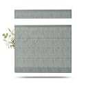 TWOPAGES Liz Linen Top Down Bottom Up Roman Shades for Windows, Dark Grey