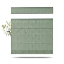 TWOPAGES Liz Linen Top Down Bottom Up Roman Shades for Windows, Lagoon