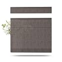 TWOPAGES Liz Linen Top Down Bottom Up Roman Shades for Windows, Chocolate