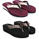 TWOSOFT Women Slippers - Combo