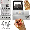 TXMACHINE® Pizza cone machine 4 cone maker with pizza oven,display warmer,pizza cone making machine,4 shapes (4 cone maker+oven+display warmer, 110V/60HZ)