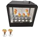 TXMACHINE® Pizza cone machine 4 cone maker with pizza oven,display warmer,pizza cone making machine,4 shapes (12 holes pizza cone display warmer, 220V/50HZ)