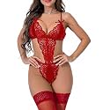 txsrbsj Women Lingerie One-Piece Lace Bodysuit Lingerie Outfits - Adjustable Strap