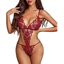 txsrbsj Women Lingerie One-Piece Lace Bodysuit Lingerie Outfits - Adjustable Strap