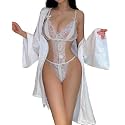 txsrbsj Women Lingerie One-Piece Lace Bodysuit Lingerie Outfits - Adjustable Strap