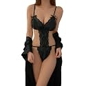 txsrbsj Women Lingerie One-Piece Lace Bodysuit Lingerie Outfits - Adjustable Strap