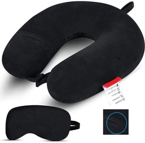 tyagicollections ot u-shape black neck pillow travelling headrest multipurpose neck rest neck pillow  eye shade
