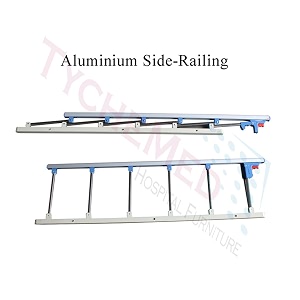 tychemed aluminium manual five function icu bed for patient 60 cm 206 cm 90 cm