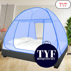 tyf double bed size 6 ft x 180 6 ft x 145 foldable cotton adults mosquito net
