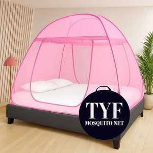 tyf double bed size 6 ft x 180 6 ft x 145 foldable cotton adults mosquito net