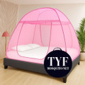 TYF Double bed Size (6 ft) X 180 (6 ft) X 145 Foldable Cotton Adults Mosquito Net