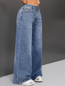 TYFFYN Wide Leg Women Light Blue Jeans