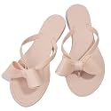 TYFLOVE Women Rivet Flip Flops Studded Jelly