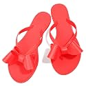 TYFLOVE Women Rivet Flip Flops Studded Jelly