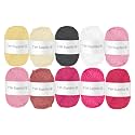 TYH Supplies BCK Collection Acrylic Yarn, 10 DK Light Worsted Mini Skeins for Crocheting &amp; Knitting, Soft Craft Yarn for Amigurumi, Beginners, Small Projects, Curated Multicolor Assortment