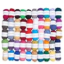 TYH Supplies Acrylic Yarn for Crocheting & Knitting, 50 Unique Colors, 44 Yards Each (2200 Yards Total), DK Light Worsted Weight, Soft Mini Skeins for Amigurumi, Crafts, Kids & Adults
