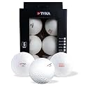 TYKA Cricket Ball | 145+ GMS | Synthetic Cricket Training Ball |Moisture Resistant Lightweight |Club & School tournaments |Coaching Academies |Gully Cricket Practice| Pack of 6 (White)