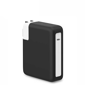 tykee 140 watt soft silicone protective charger adapter case cover for macbook pro 1634 m1 pro m1 max a2485-2021m2 pro m2 maxa2780-2023m3 prom3 max a2991-late 2023blackcharger not included