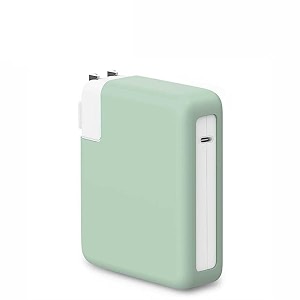tykee 140 watt soft silicone protective charger adapter case cover for macbook pro 1634 m1 pro m1 max a2485-2021m2 pro m2 maxa2780-2023m3 prom3 max a2991-late 2023greycharger not included