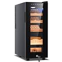 Tylza 35L Cigar Humidor Cabinet, 300 Counts Electric Humidors for Cigars with Humidity &amp; Temperature Control, Digital Hygrometer, Spanish Cedar Wood, Cigar Humidors with Safety Lock, Gift for Men