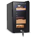 Tylza Electric Cigar Humidor Cabinet, 25L 220 Counts Electric Humidors for Cigars with Humidity & Temp Control, Digital Hygrometer, Spanish Cedar Wood, Cigar Humidors with Lock, Gifts for Man