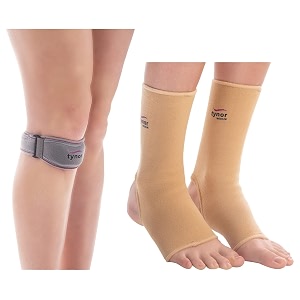 tynor anklet beige large pack of 2 amp tynor patellar support grey universal size 1