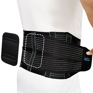 tynor back support belt black large 1 unit