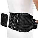 TYNOR Back Support Belt, Black, Large, 1 Unit