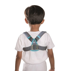 tynor clavicle brace with buckle for posture correction amp shoulder support for kids  comfortable amp adjustable for fractures pain relief amp recovery  pack of 1 grey child