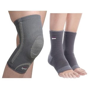 tynor knee cap with patellar ring grey medium 1 unit anklet comfeel pair