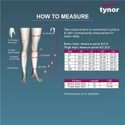 TYNOR Medical Compression Stocking Knee High Class 2 (Pair), Beige, Small, 1 Pair Knee Support