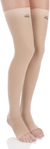 tynor medical compression stocking thigh high class 2 pair beige medium 1 pair knee support