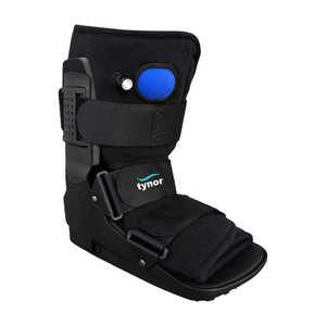 tynor walker boot air- short black medium 1 unit foot support