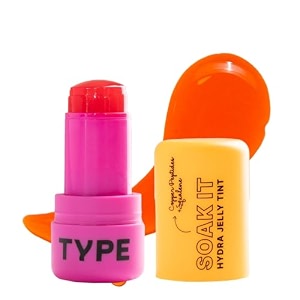 soak it hydra jelly tints for cheeks lips and eyes  lip stain with squalane for deep hydration  long lasting  smudge-proof lip tint for women amp girls - mango tango 86  9g