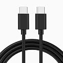 Siwi Type-C to Type-C USB Cable for Motorola Edge 40 Charging Cable Original Like 65W Fast PD Charger Cable | Dash Warp Dart Flash Super Vooc Data Cable (6.5A, 1M, TCCB1, Black)